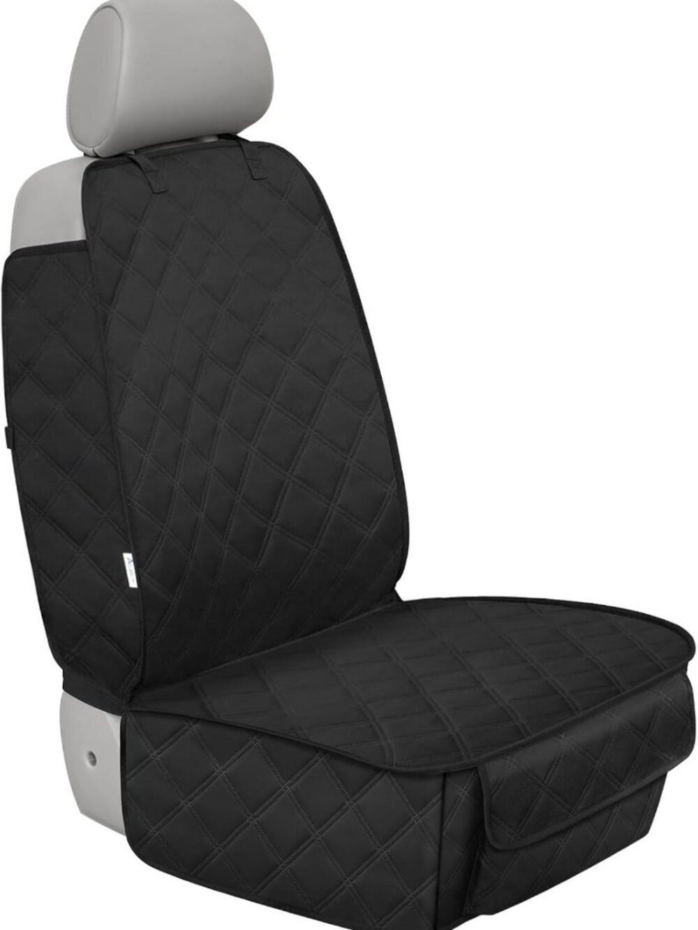 Heavy Duty Waterproof Dog Front Seat Cover with Side Flaps, Fits Cars & SUVs